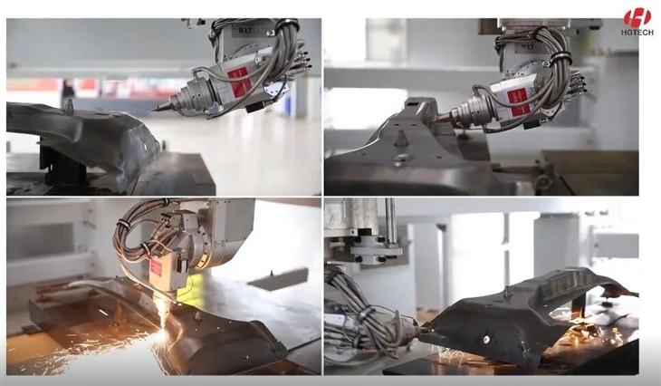3D Laser Cutting Machine With Robotic Arm
